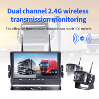 Caméra de recul sans fil pour camions - Signal numérique 2,4 G, caméra HD étanche IP68, vision nocturne, installation facile pour VR/bus