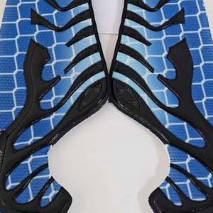 Parte Superior de Calzado Deportivo Semiterminada, Económica, Azul, con Diseño a Rayas, Transpirable, Duradera y Cómoda - Product Image 2