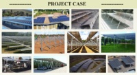Support de module pv au sol pré-assemblé pour montage solaire Panneaux PV Systèmes de rayonnage solaire au sol pour la production d'énergie solaire