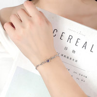 Bracelet de main pour femme en forme de cœur, plaqué argent, avec diamants, version coréenne, Fashion Angel Love