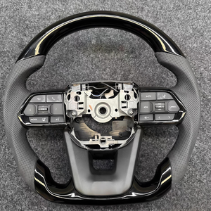 Volant sport en fibre de carbone à fond plat pour Toyota Hilux Revo <span class=keywords><strong>Crossover</strong></span> Runner Overlord Alphard - Modification - Product Image 3