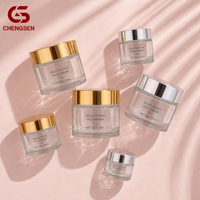 Emballages cosmétiques résistants aux enfants 5g, pots en verre transparent pour crème, bouchon à vis CR, utilisation pour les soins de la peau, volumes de 20ml, 10ml, 30ml, 50ml