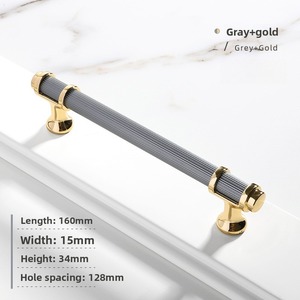 ZERUN kenop pintu garis kabinet lemari pakaian kamar tidur lemari dapur pegangan berbentuk T aluminium Aloi gaya sederhana Modern - Product Image 6