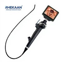 Laringoskop Fleksibel Serat Optik Portabel Video Medis Monitor Premium 3,5 Inci