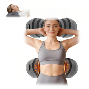 Masajeador Lumbar de Alta Calidad para Fisioterapia, con Calor y Vibración, Relajación <span class=keywords><strong>Muscular</strong></span> Profunda, Almohada de Tracción Cervical para la Circulación Sanguínea - Product Image 6