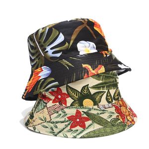 Nuovo Due Lati di Usura Stampa Floreale <span class=keywords><strong>Pescatore</strong></span> Cappello Della Benna per le Donne Degli Uomini Primavera Estate All'aperto <span class=keywords><strong>Vestito</strong></span> Casuale - Product Image 1