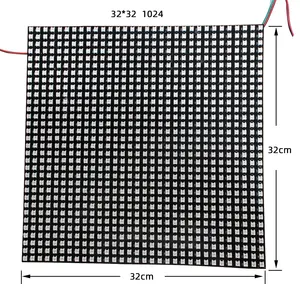 WS2812B Digital Flexible Programming 30*30 8*32 16*16 Pixel 1024 pixels LED Panel Matrix