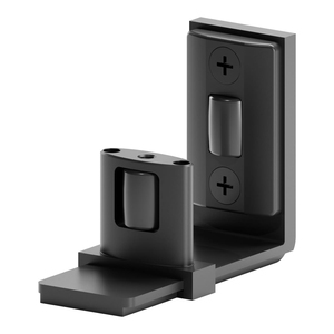 Guía inferior para puerta corredera, diseño flexible en forma de U ajustable, montaje en pared, color negro para decoración del hogar - Product Image 1