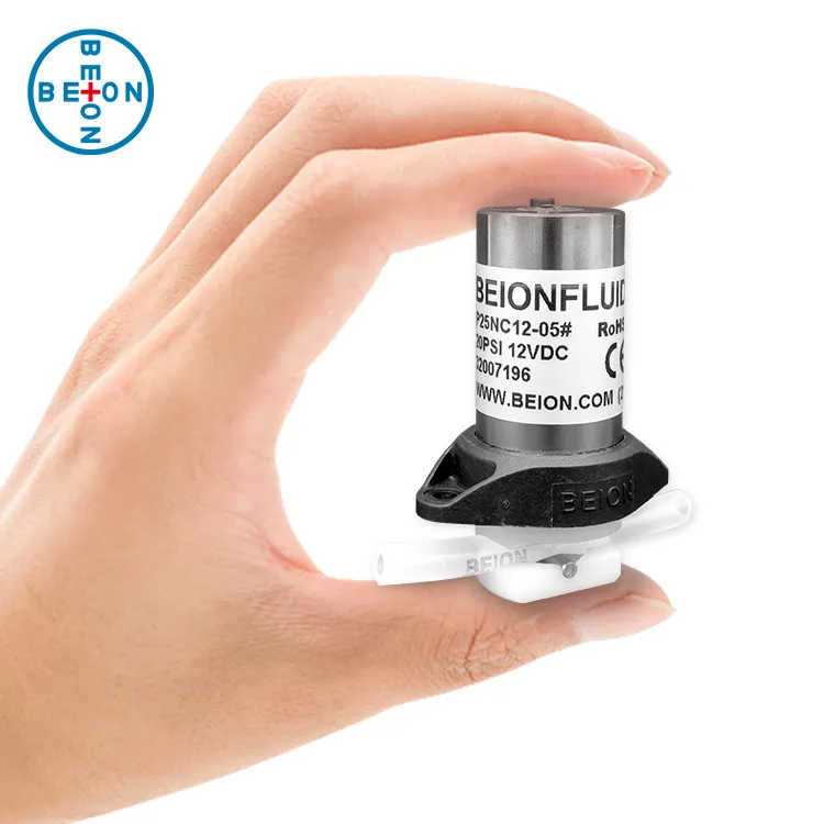 BEION Solénoïde Pincée Valvemedical clapet anti-retour Laboratoire Vanne Micro Fluid Soupape De Commande de Petite Taille 2 voies P25NC 12/24VDC