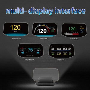 <span class=keywords><strong>2023</strong></span> nouvelle mise à jour 5 pouces LCD miroir HUD universel C1 voiture obd2 gps <span class=keywords><strong>auto</strong></span> électronique affichage tête haute voiture hud gps - Product Image 3