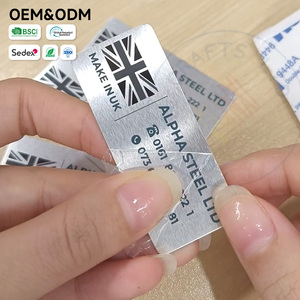 Plaques de nom de bureau en métal personnalisées, marquées au laser, en aluminium <span class=keywords><strong>brossé</strong></span>, pour l'identification des actifs de bureau - Product Image 1