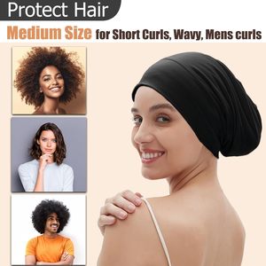 Gorro para dormir ajustable con forro de satén, gorro de protección para el cabello para mujeres y hombres, uso informal, para las cuatro estaciones, uso doméstico - Product Image 4