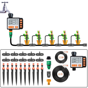 Điện tử bãi cỏ và vườn tưới nước hẹn giờ tự động điều khiển thủy lợi với mặt trời và mưa bảo vệ - Product Image 4