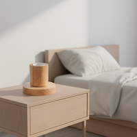 Lampe de table à LED alimentée par courant continu, support en bois massif, base E27, design européen, petite lampe de sol de luxe pour chambre à coucher