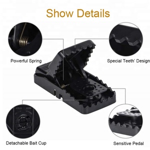 Efficiency Space-Saving Eco-Friendly Plastic <b>Mouse</b> Trap Bait Station-Easy Carry Accessories for Lawn Office Home Animal Control - Product Image 4