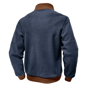 <span class=keywords><strong>Felpa</strong></span> da <span class=keywords><strong>uomo</strong></span> casual autunno inverno 2026 di tendenza, in velluto a coste foderata in <span class=keywords><strong>pile</strong></span>, tinta unita, vestibilità ampia, <span class=keywords><strong>con</strong></span> collo alto, ideale per l'outdoor - Product Image 4