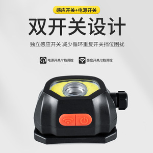 Lampe frontale LED rechargeable 1000 mAh avec détecteur de mouvement pour la pêche et la course en extérieur - Product Image 4