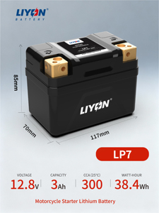Batería de Motocicleta LP7 12.8V 3AH de Litio, Piezas de Motocicleta para Scooter, UTV, ATV, Motocicleta Haojue, <span class=keywords><strong>BMW</strong></span>, Honda, Yamaha - Product Image 1