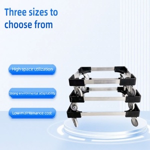 Plataforma <span class=keywords><strong>Dolly</strong></span> de 4 ruedas con ruedas giratorias silenciosas Aleación de aluminio de plástico Hueco Plano Tortuga Coche Rueda rodante silenciosa <span class=keywords><strong>Dolly</strong></span> - Product Image 5