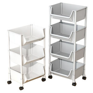 Dual-khu vực tổ chức giỏ hàng với có thể tháo rời khay như phòng tắm <span class=keywords><strong>Rack</strong></span> khăn và phòng khách Snack trạm làm bằng nhựa bền - Product Image 6