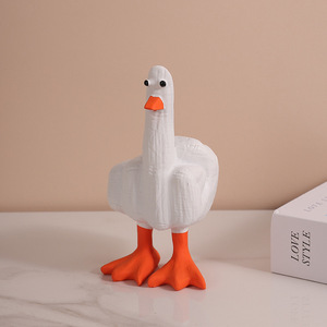 Ornement en résine Master Gu Duckyou, canard avec le doigt d'honneur, décoration d'intérieur, cadeau artisanal - Product Image 2