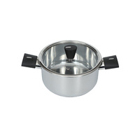Ensemble d'ustensiles de cuisine en acier inoxydable 304 avec poignée Marmites en métal et marmites Casserole pour la cuisine à domicile