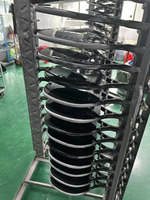 Raquette de padel en fibre de carbone légère, vente en gros d'usine, motif de perçage décalé, pour joueurs professionnels
