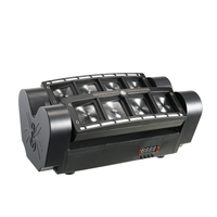 Mini projecteur laser araignée, lampe à changement de couleur laser, tête mobile à 8 faisceaux pour bars, scènes, discothèques, projecteur laser à commande vocale