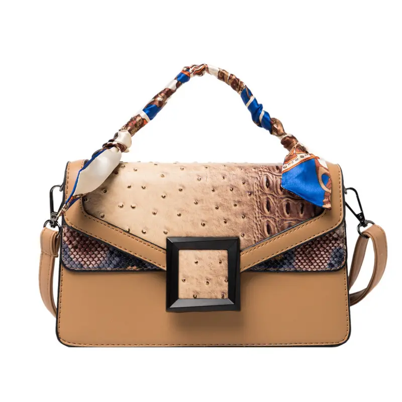 Fashion alligator pattern leopard mini handbag square shoulder crossbody bag