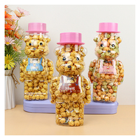 PopcornFactory Popcorn en vrac nutritif sans graisses trans, saveur caramel, snacks céréaliers uniques, friandises semi-molles et sucrées, sachet de 280g
