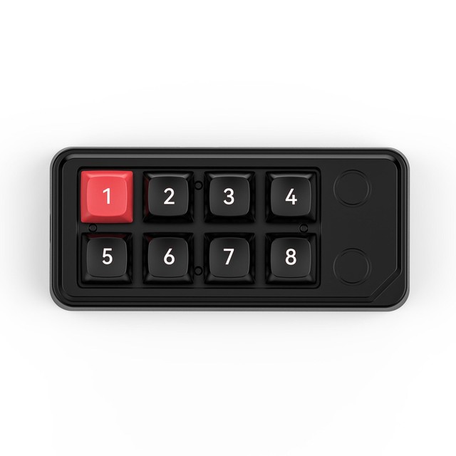 K815B Wired Mechanical Gaming Keyboard 8Keys Mini Keypad 4 Color RGB Light Customize Programmable Macro Keyboard Numeric Keypad