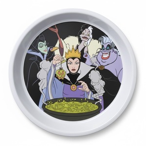 Plateau de service rond personnalisé <span class=keywords><strong>Disney</strong></span> Villains Halloween 12 pouces en mélamine, plateau de service, assiette à collation pour la maison et les fêtes - Product Image 1