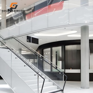 รั้วกระจกอลูมิเนียมแข็งแรง GS สำหรับห้างสรรพสินค้าและล็อบบี้ของโรงแรม - Product Image 2