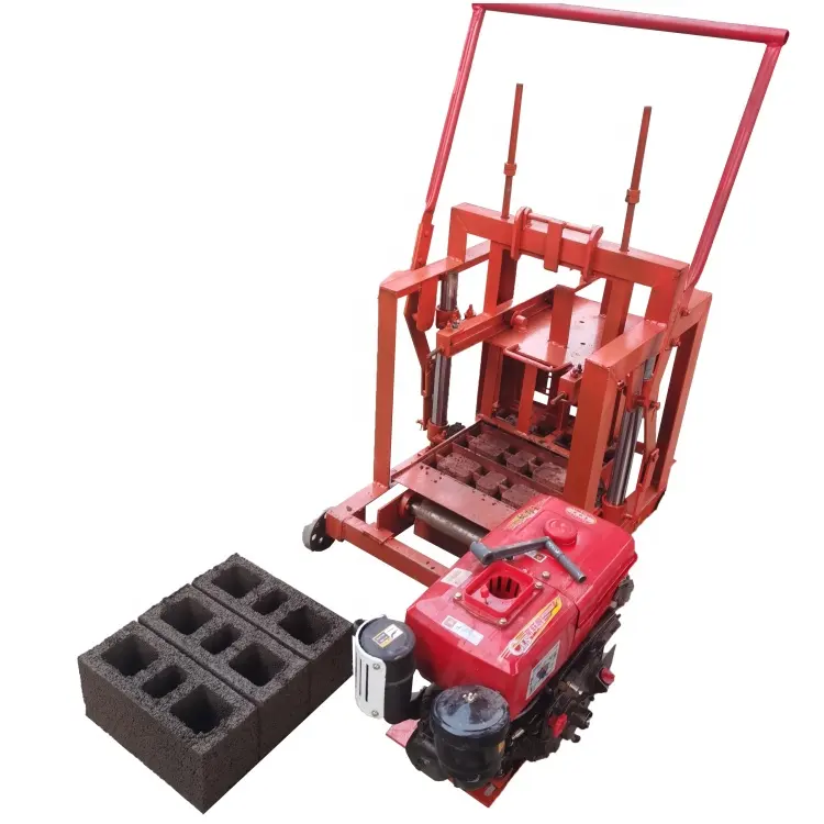 Semi-automatic cement hollow brick pavement brick making machine professional manufacturer preferential price