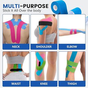 Cinta Deportiva Elástica, Cinta de Kinesiología para Alivio del Dolor, Recuperación <span class=keywords><strong>Muscular</strong></span>, Transpirable, Resistente al Agua, para Soporte de Rodilla, Espalda <span class=keywords><strong>y</strong></span> <span class=keywords><strong>Hombro</strong></span> - Product Image 2