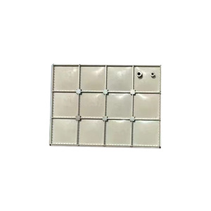 Réservoir d'eau en plastique renforcé de fibres de verre, 18 mètres cubes, forme plate, pour stockage en bâtiment - Product Image 1