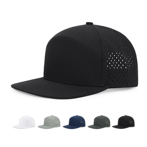 Casquette de golf INJAE VINA pour femme, personnalisable, résistante à l'eau, perforée, respirante, à visière plate, 7 panneaux, style snapback - Product Image 6