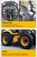 388H 3-Tonnen-Mikro-Baggerlader Radlader Yuchai Vollhydraulisches System 1,7m Schaufelkapazität Kleiner Landwirtschafts-Baggerlader Chinesische Maschine