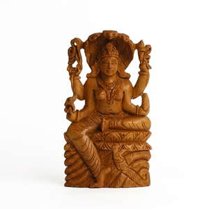 Estatua de Dios Hindú Indio de Madera, Decoración Ecológica para el Hogar de la India, Proveniente de Rajasthan - Product Image 1