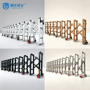 Barrière accordéon OEM pour zone d'isolement d'appartement, clôture pliable à commande manuelle, barrière de contrôle des foules - Product Image 5