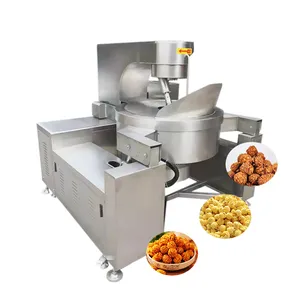 Промышленное автоматическое оборудование для попкорна, производственная линия по производству ароматизированного попкорна