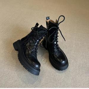 <span class=keywords><strong>Botines</strong></span> de Moda <span class=keywords><strong>para</strong></span> <span class=keywords><strong>Mujer</strong></span>, de Cuero Genuino, Tacón Grueso, Punta Redonda, Tallas Grandes, Suela Gruesa, Zapatos <span class=keywords><strong>para</strong></span> Caminar, <span class=keywords><strong>para</strong></span> Oficina y Universidad - Product Image 1