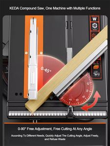 Sierra <span class=keywords><strong>de</strong></span> mesa <span class=keywords><strong>de</strong></span> inglete láser <span class=keywords><strong>de</strong></span> 45 grados 110V 220V <span class=keywords><strong>para</strong></span> carpintería, máquina <span class=keywords><strong>de</strong></span> corte <span class=keywords><strong>de</strong></span> madera, sierra compuesta con mesa deslizante <span class=keywords><strong>para</strong></span> carpintería - Product Image 4