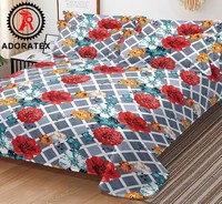 Draps de lit en tissu de qualité supérieure en gros, tissu de draps en polyester au Kenya, sensation de douceur au toucher