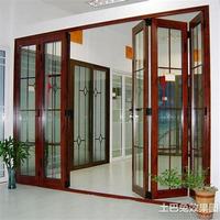 Porte pliante Standard en Aluminium Double verre