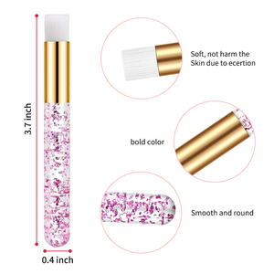 Pincel Aplicador de Cristal Multicolor para Limpieza de Extensiones de Pestañas, Herramienta para Salón de Belleza - Product Image 2