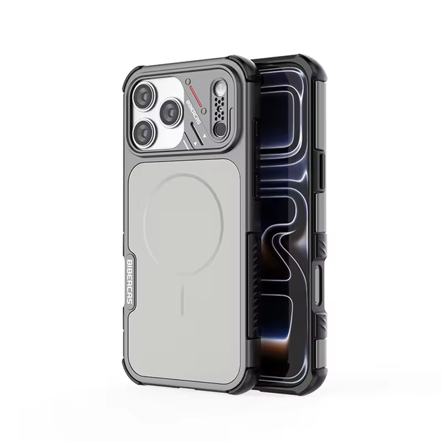 High Quality Frosted Magnetic Mobile Phone case for iphone 17 16 15 Pro Max 2 in 1 Air Cushion Matte Matte Shockproof Cover Back