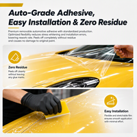Film de protection de peinture PCU PPF haute résistance à la traction, anti-perforation, résistant aux éclats de pierre, film transparent pour voiture TPU PPF, 1,52*15M