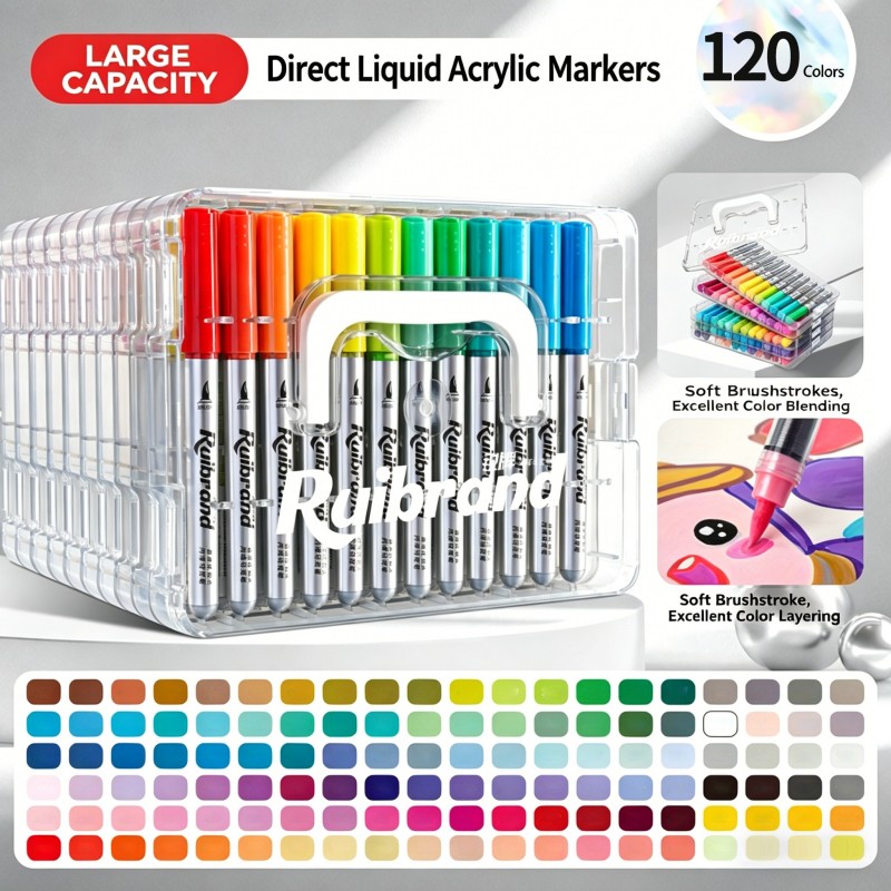 120 couleurs Pointe souple