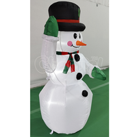 Décorations de Noël gonflables sur mesure avec lumières, bonhomme de neige de Noël pour ornement de cour